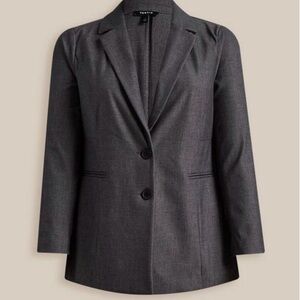 Torrid Plaid Grey Blazer Pants Suit